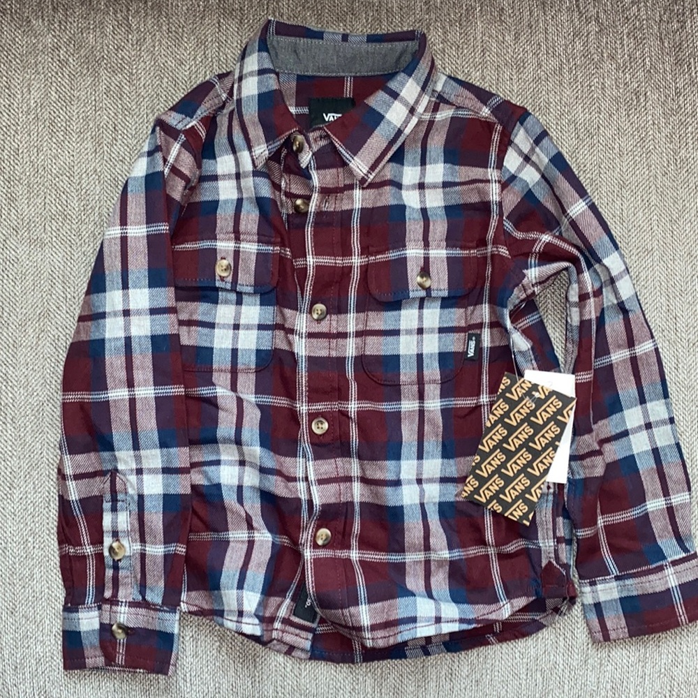 Vans Boys Flannel button up
